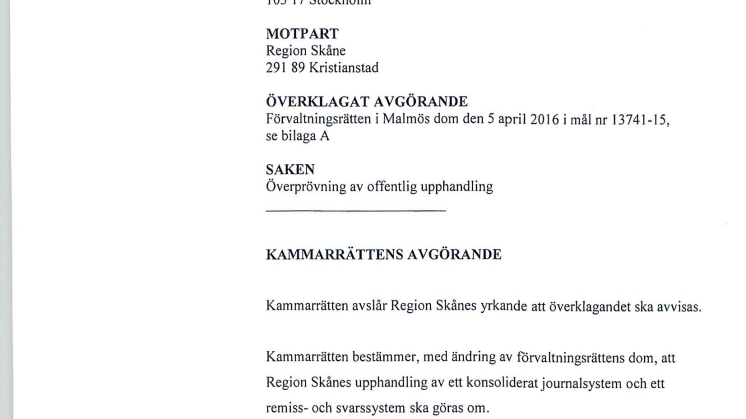 Olyckligt att skånska patienter drabbas