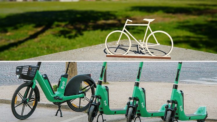 Die TH Wildau untersucht mit dem Mobilitätsdienstleister Bolt im Rahmen des Forschungsprojekts „NaMikro“ (Nachhaltige Mikromobilität), ob E-Scooter und E-Bikes das Autofahren ersetzen können. (Bild: Bolt / TH Wildau)