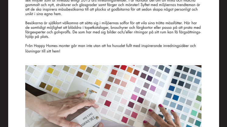 Besök Happy Homes på Hem & Villa mässan i Stockholm