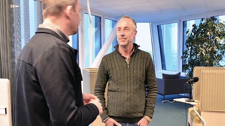 Bengt Randén samtalar om skolutveckling med Ulf Blossing, professor Göteborgs universitet.