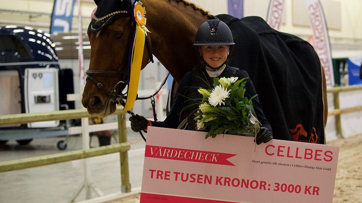 Vinnare i CELLBES Rising Star Gold Cornelia Wallenborg på Manick. Fotograf: Haide Westring