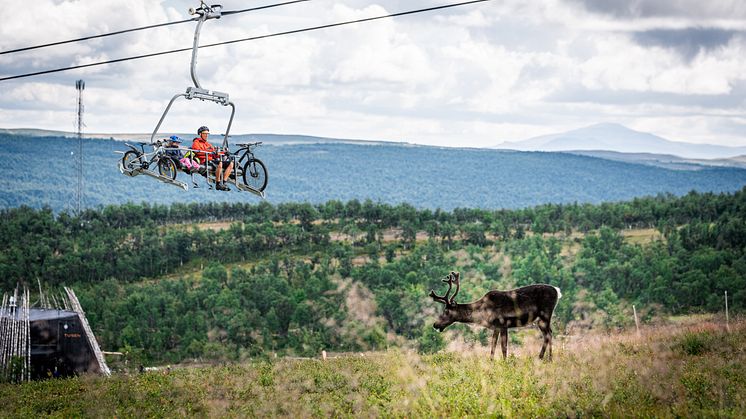 Liftburen cykling i Ramundberget