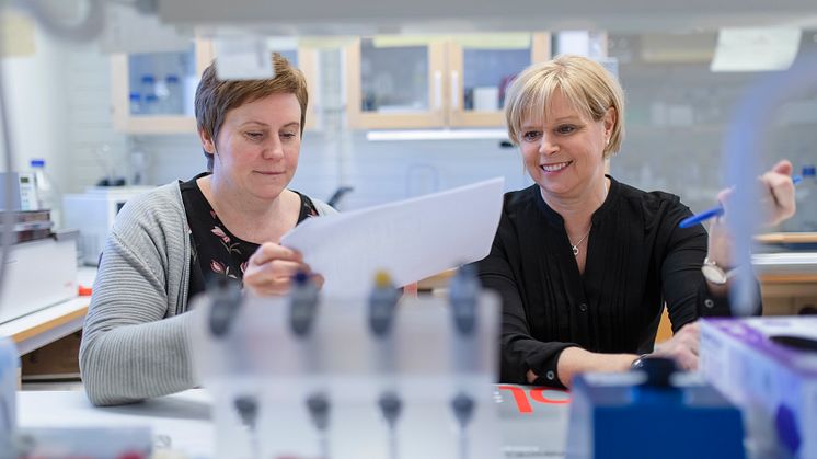 Anna Åberg och Anna Arnqvist Björklund. Foto: Mattias Pettersson