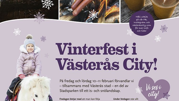 Vinterfest i Västerås City 10-11 februari