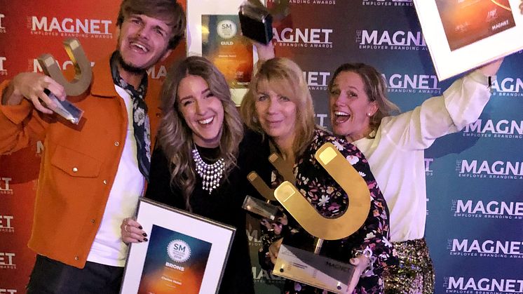 Clarion Hotels Employer Brand & Marketing-team fick ta emot 4 priser