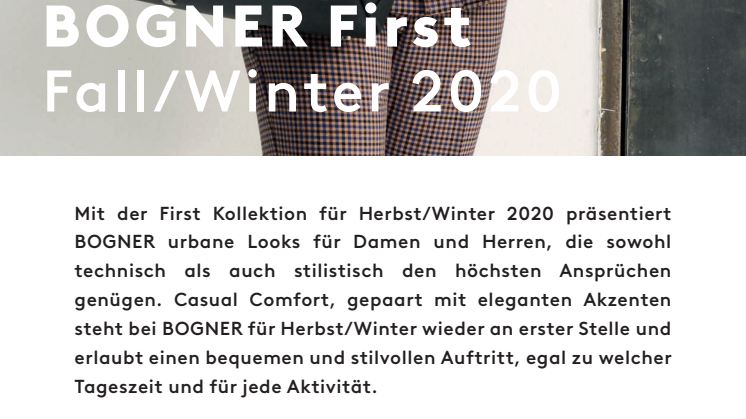BOGNER First Fall/Winter 2020