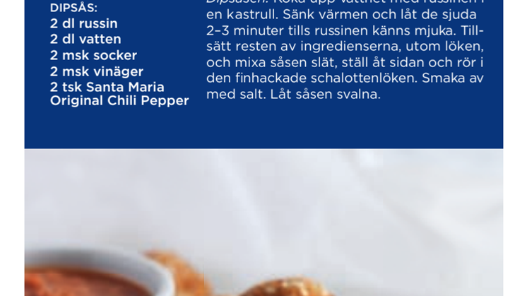 Receptfolder - Santa Maria Chili