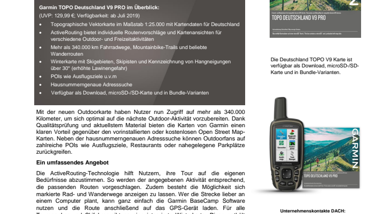 Deutschlandweite Orientierung für Outdoor-Fans