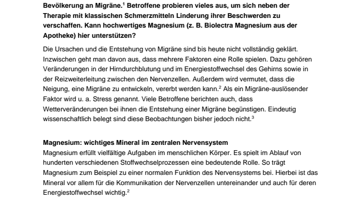 Presseinformation_Biolectra_Magnesium bei Migräne.pdf