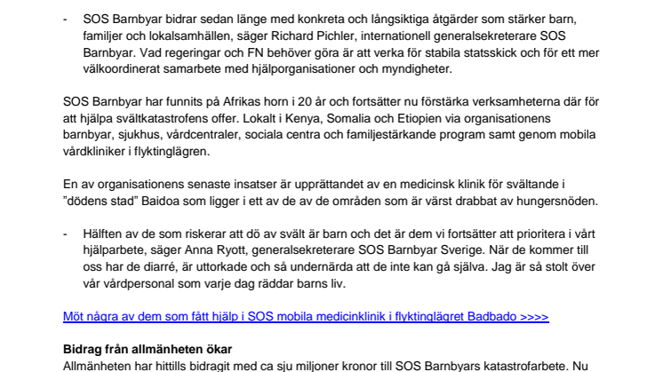 Den växande hungersnöden i Somalia – ytterligare ett bevis på behovet av långsiktiga lösningar