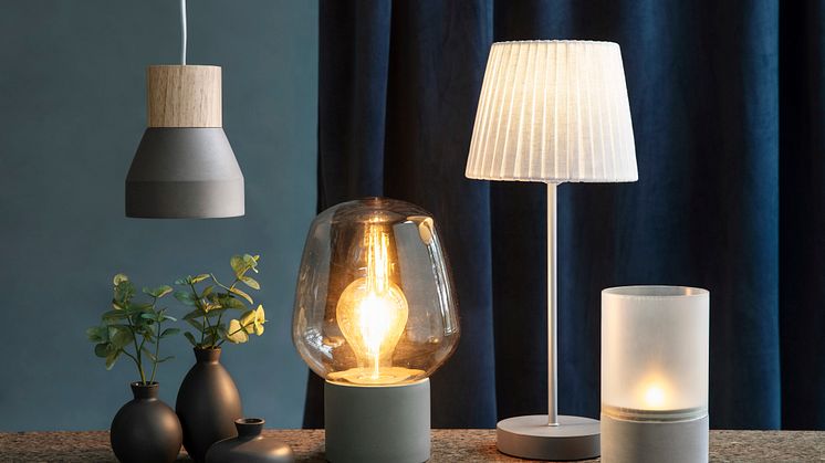 Spennende materialer blant Rustas belysningsnyheter