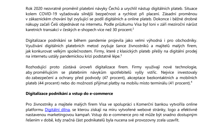 Firmy během pandemie výrazně investují do zabezpečení platebních systémů, vysvětluje studie Visa