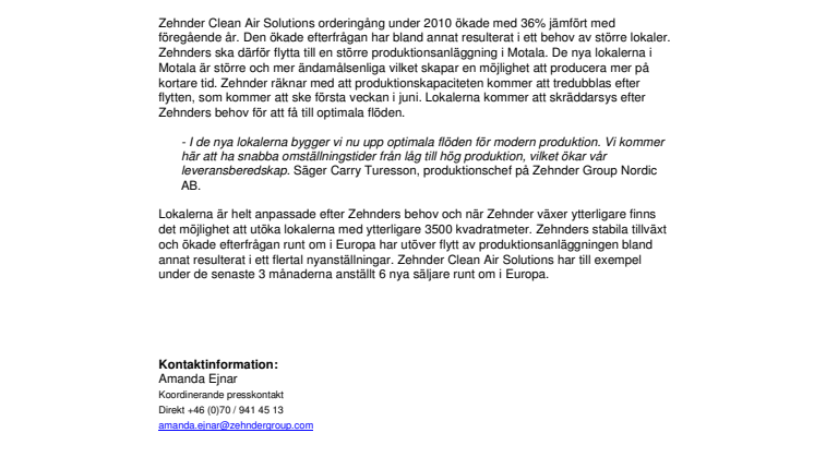 Zehnder Växer
