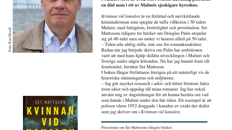 Lovordade Set Mattsson tillbaka med ny bok
