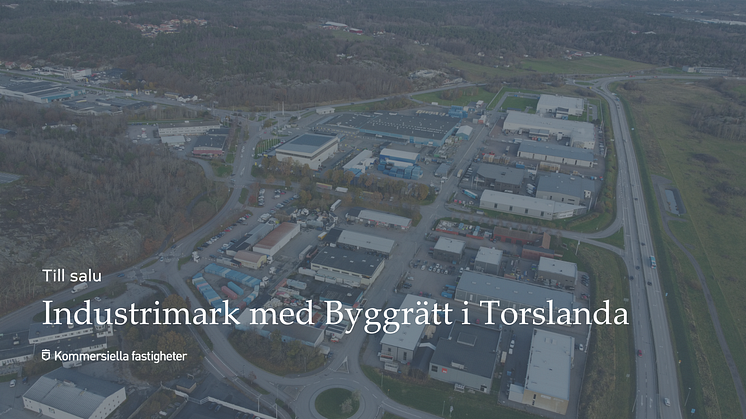 Möjlighet att investera i en expansiv och strategiskt belägen industrimark intill Amhults Torg!