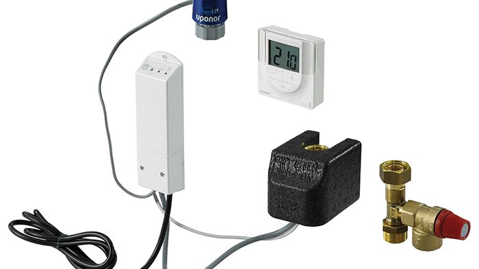 Uponor Fluvia T Reglerset med elpatron Push-12 CH-X