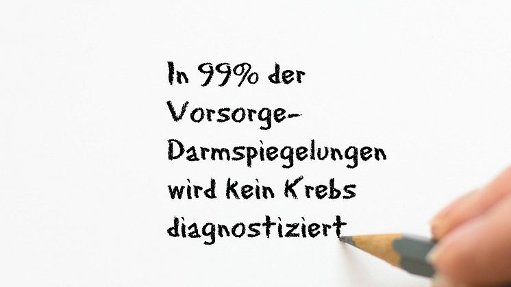 In 99 Prozent der Vorsorge-Darmspiegelungen wird kein Krebs diagnostiziert.