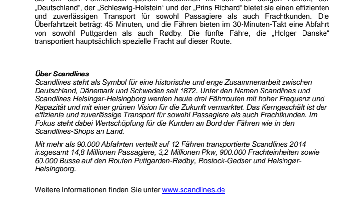 Scandlines-Fähre ist wieder in Betrieb 