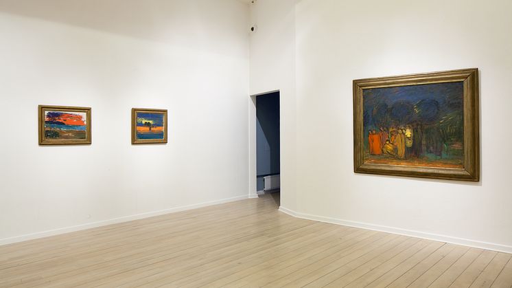 Carl Kylberg - med färgen bortom ytan. Interiörbild, Malmö Konstmuseum