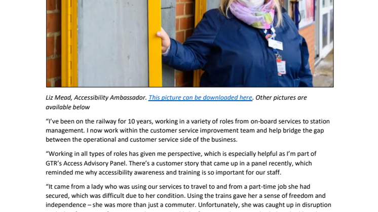 Accessibility Ambassador Liz Mead