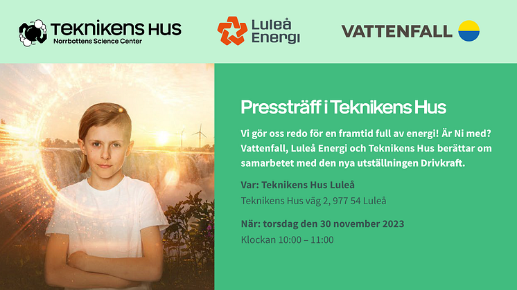Pressinbjudan: Pressträff om nya utställningen Drivkraft i Teknikens Hus