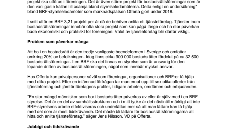 Tidsbrist får svenskar att lämna BRF-styrelser – svårt att hitta rätt tjänsteföretag