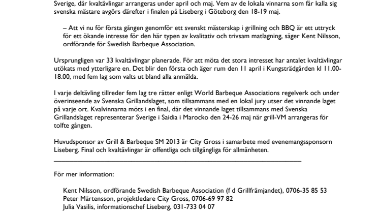 Över tusen personer vill bli svenska mästare i grillning