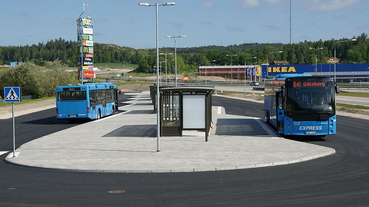 Nya bussterminalen på Torp öppnar 15 juni
