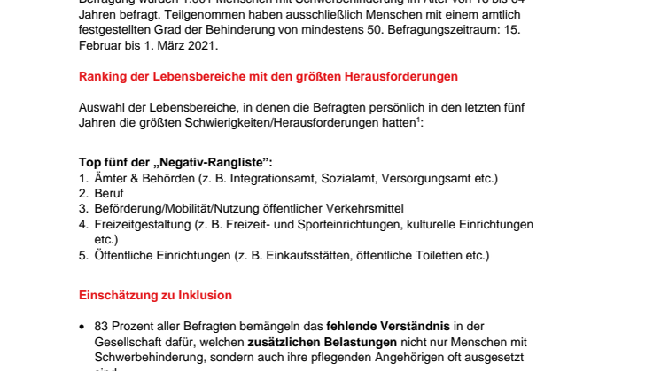 Faktenblatt zur Studie 