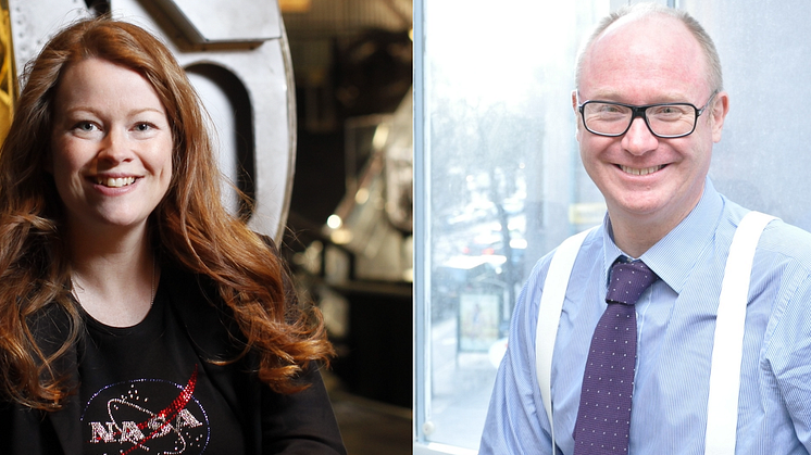 Cecilia Hertz är en av grundarna till svenska rymdföretaget I.S.A.A.C. som nu skapar ett strategiskt samarbete med innovationsgurun Magnus Penker från Innovation360 Group. (Bild på Magnus Penker av Sasa Radisavljevic).