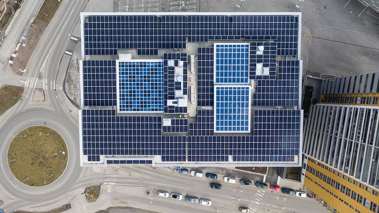 Comfort Hotel Solna, zero energy hotel. Photo: Lasse Olsson