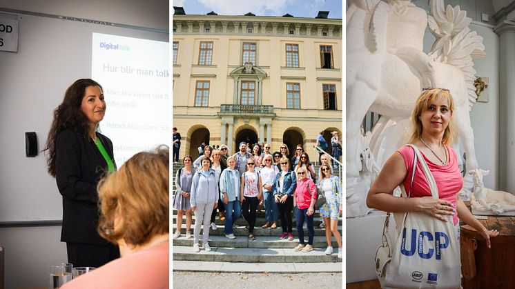 Pegah Afkari och deltagare i Ukraine Competence Program (UCP).