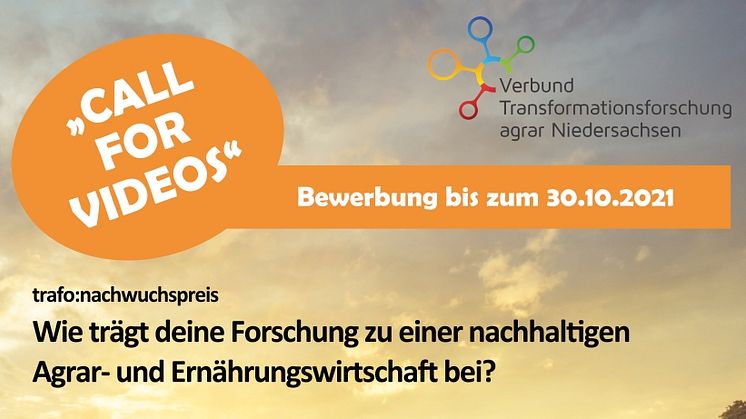 Ausschreibung „trafo:nachwuchspreis“ gestartet