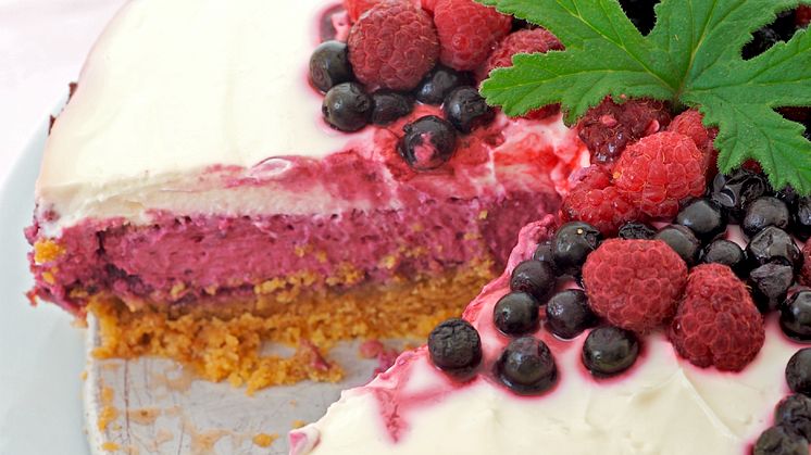 Pelargon cheese cake med doftpelargon