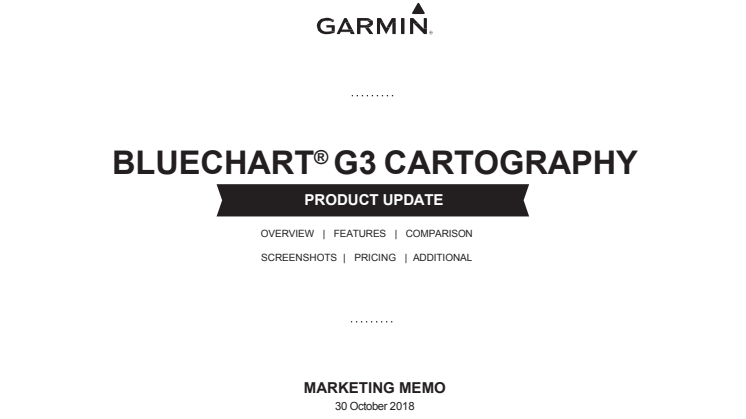 Garmin g3 produkt opdate