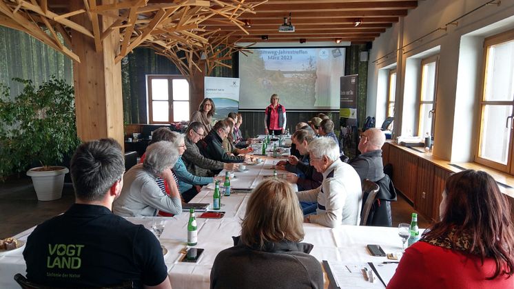 Jahrestreffen der Kammwegpartner im Fichtelberghaus, Kurort Oberwiesenthal am 29. März 2023 (Foto: TVE)