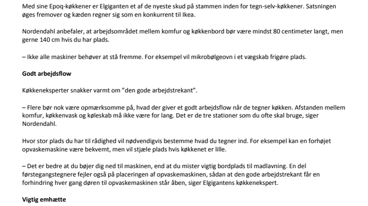 Gode råd når du tegner dit nye køkken