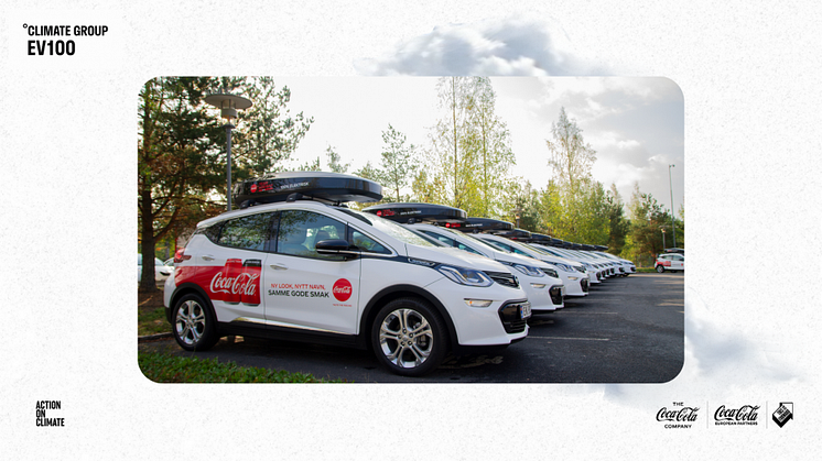 Coca-Cola European Partners ansluter sig till Climate Groups EV100-initiativ och åtar sig att gå över till eldrivna tjänstefordon senast 2030