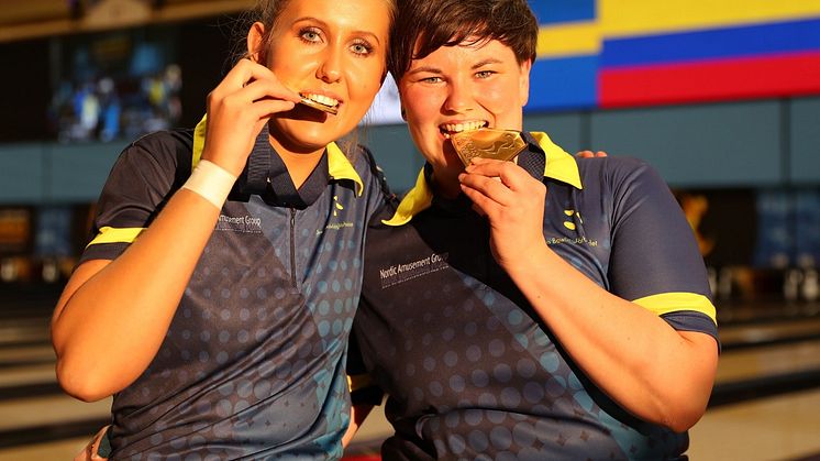 Josefin Hermansson & Jenny Wegner  Foto: Bowlingförbundet