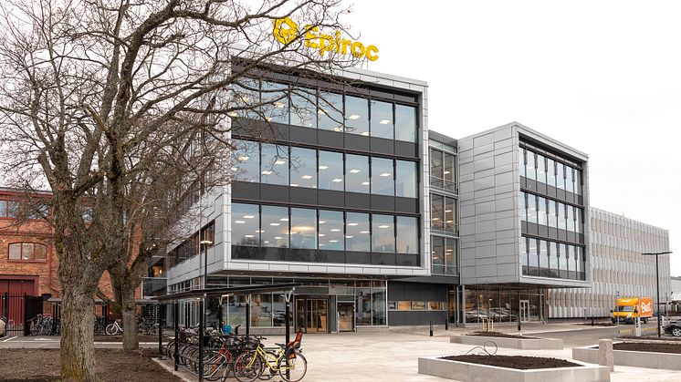 Vinnaren av Byggnadspriset 2018 - Epirocs nya kontorsbyggnad