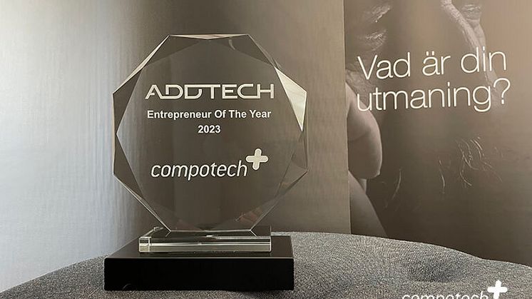 Compotech årets entreprenör 2023 inom Addtech!