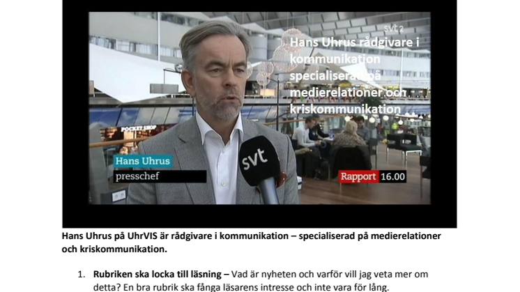 Så här skriver du ett pressmeddelande som får uppmärksamhet och genomslag