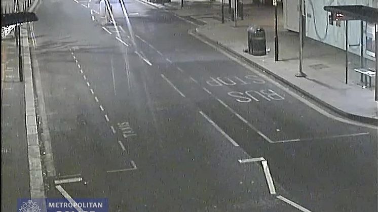 CCTV of whote Range Rover