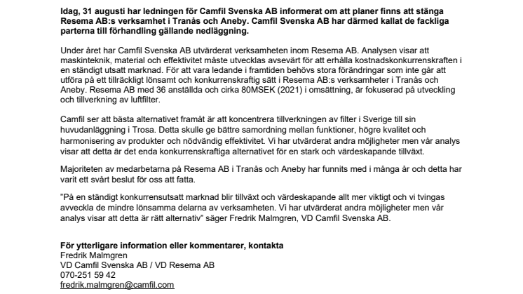 Camfil pressrelease_Resema 310821.pdf