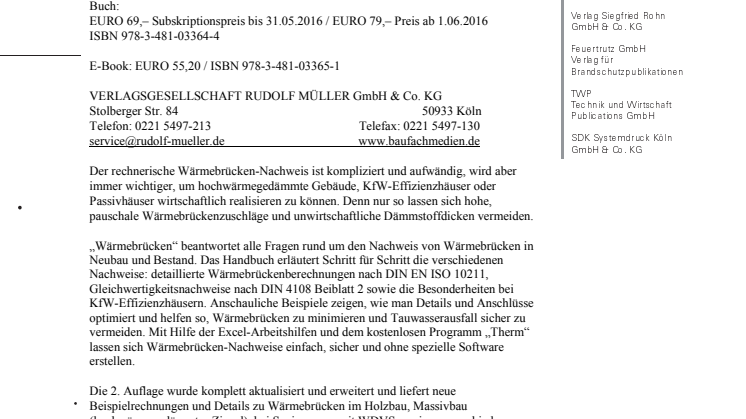 Wärmebrücken