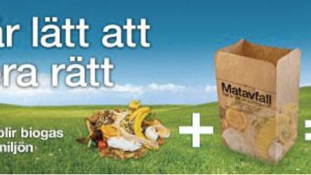 Informationssatsning för bättre sortering av matavfallet i Båstad kommun