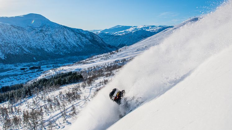 Myrkdalen er kjent for store mengder snø. Pudderparadis!