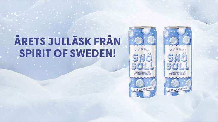Årets julläsk från Spirit of Sweden är en Snöboll zero