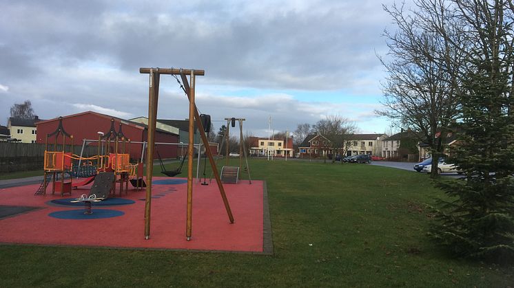 Här ska det bli fint. Med bidrag från Boverket kan projektet ta ny fart och Lövestads markandsplats kan förvandlas till en attraktiv och spännande plats.
