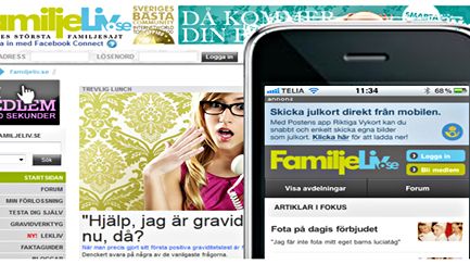 Succé direkt för Familjelivs mobilsajt